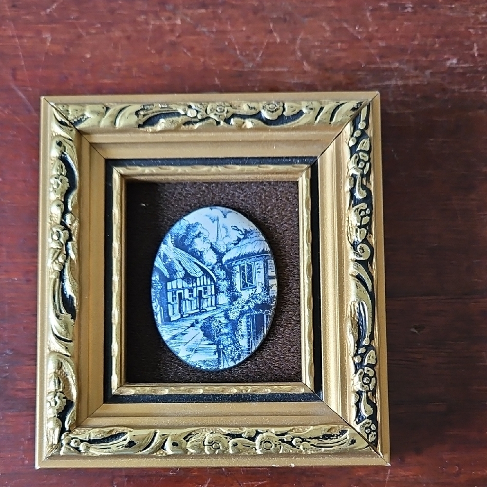 Vintage Enamel On Copper House By PG Cooper England Minature